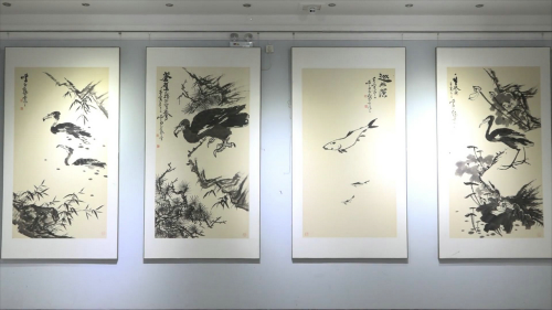 周鹏飞毛体书法·大写意画艺术大展在德州董子文化街美术馆开幕